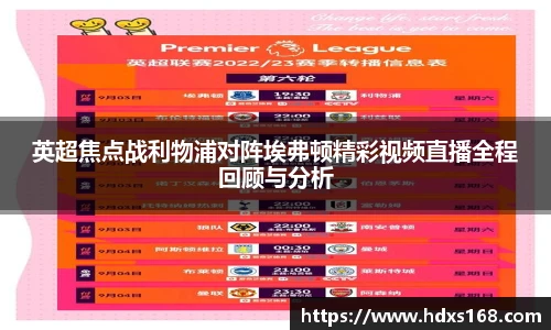英超焦点战利物浦对阵埃弗顿精彩视频直播全程回顾与分析